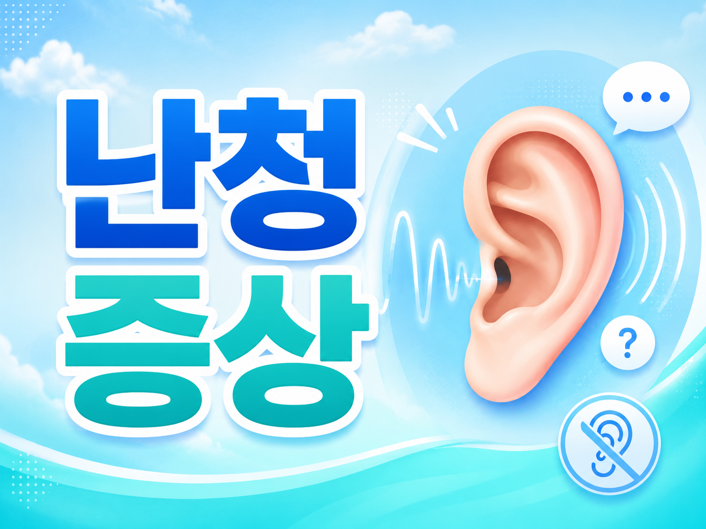 난청 증상 작은 대화 불편부터 확인해야 합니다
